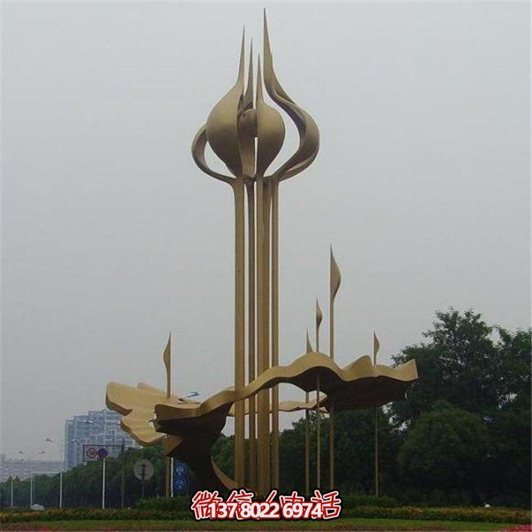 大型不銹鋼景觀擺件，為廣場帶來活力