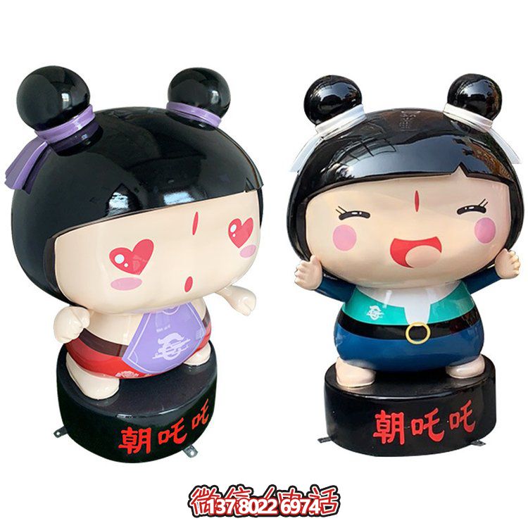 玻璃鋼公仔擺件，精美卡通裝飾品