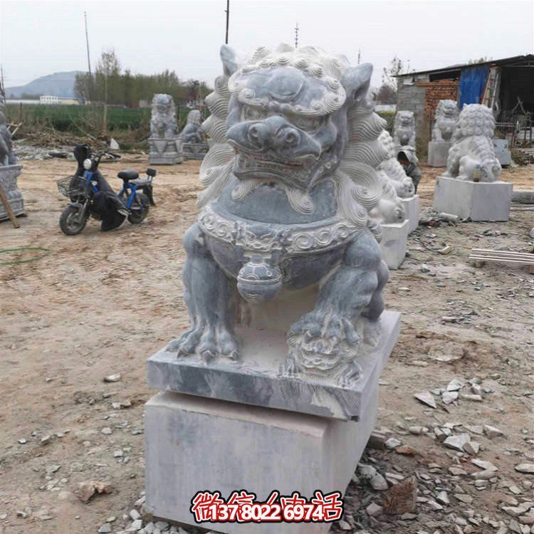 仿古大理石石雕獅子雕塑，為你的園林景觀增添經典風采