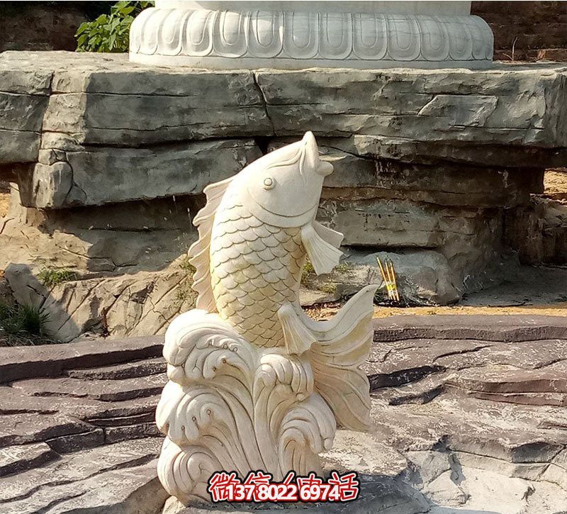 漢白玉石雕塑，點綴公園景觀，增添創意噴水裝置