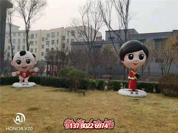 藝術玻璃鋼雕塑，點綴美麗園林景觀