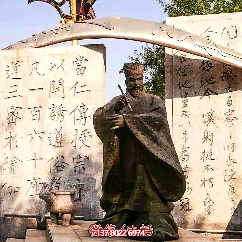 廣場(chǎng)擺放中國(guó)古代著名書(shū)法家柳公權(quán)玻璃鋼仿銅雕塑像 廣場(chǎng)擺放中國(guó)古代著名書(shū)法家柳公權(quán)玻璃鋼仿銅雕塑像